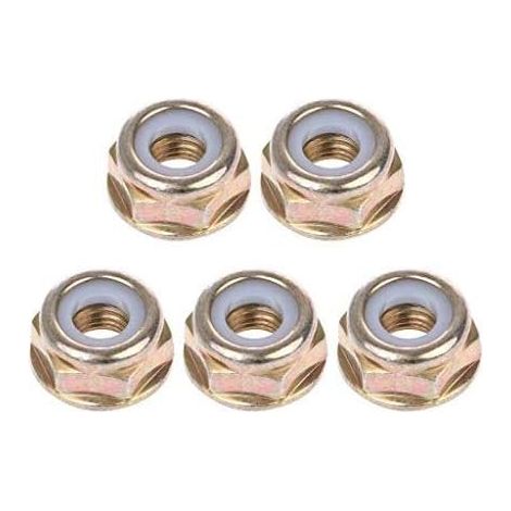 Tuerca de repuesto para cuchilla roscada izquierda, universal de 5 piezas, para desbrozadora y recortadora. Tuerca antirrotura para desbrozadora. (1/5)
