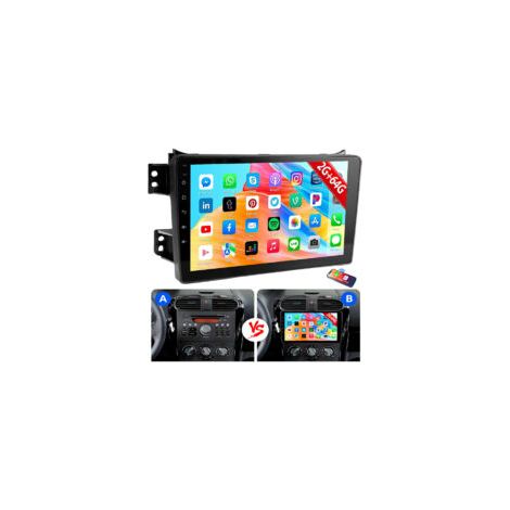 Autoradio Android 15 CarPlay pour Opel Agila B 2004-2014 Suzuki Splash USB GPS Navi WIFI DAB (en option) - 2+64G (1/5)
