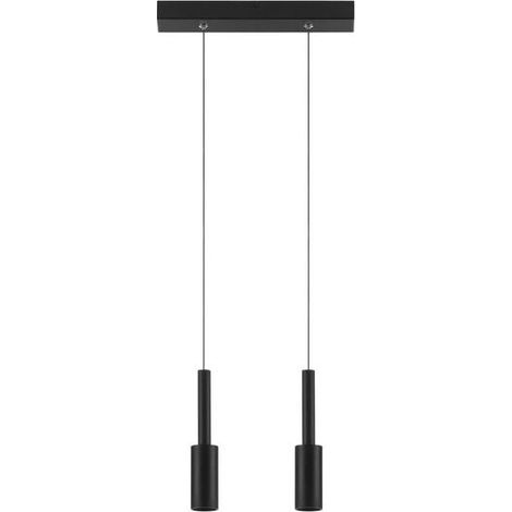 [NEUWERTIG] B-Ware Nova Luce Pendelleuchte Hängeleuchte JOY LED Schwarz Warmweiß 2-flammig Leuchte (1/2)