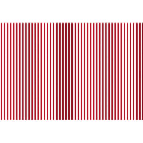 Telo di ricambio per tenda da sole Rosso e Bianco 500 × 300 cm (1/4)