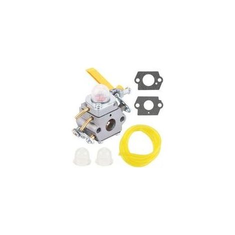 FENOPLASTICA Vergaser (inkl. Dichtung und Schlauch), 2 Starterpumpen, C1U-H60 308054013 308054012 308054004 308054008, kompatibel mit Ryobi Homelite 25cc Rasenmähern/Freischneidern (1/5)