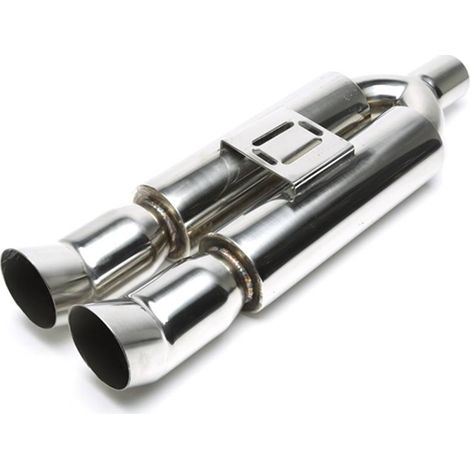 Silencieux arrière sport universel inox TA Technix 2 x 90/100mm DTM oval-27480591