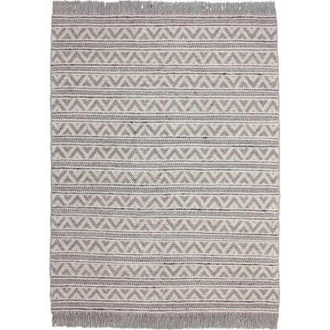 Tapis fait main natura 410 natural argent - 120 x 170 cm