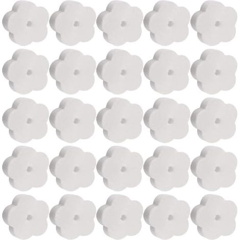 Éponge absorbante d'huile pour filtre de spa et de piscine (24 pièces), éponge rotative blanche (1/2)