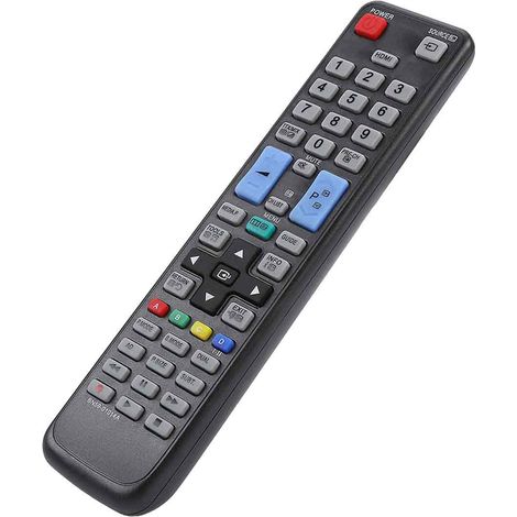 1 télécommande universelle pour téléviseurs Samsung, modèle AA59-00638A, compatible avec TV LCD/LED intelligentes, clavier ergonomique, noir (1/5)