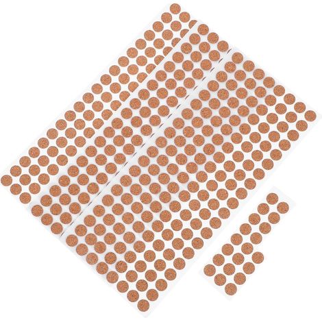 500 Cercles de Liège Auto-adhésifs Ronds 15 Mm pour Meubles et Loisirs Créatifs, Protection Antidérapante et Isolation Thermique, Pack de 500 Pièces (1/5)