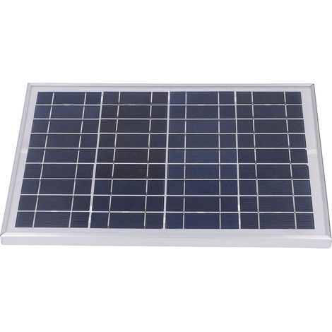 10W Solarpanel, vorgebohrt, monokristallin, wasserdicht, 18V, für netzunabhängige Außenbeleuchtung (1/5)