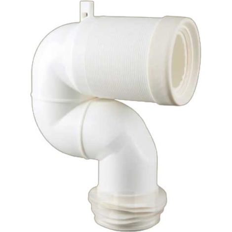 Manguito inodoro codo 2048 – PVC 110mm – Longitud ajustable 18-25cm – Junta flexible para conexión estanca – Mcalpine