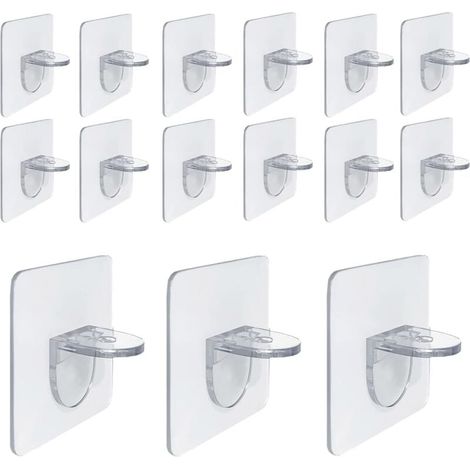 KZQ Confezione da 16 ganci a S da 2,5" con fibbia di sicurezza, ganci multifunzione a S per cucina, bagno, camera da letto, ufficio e giardino. (1/4)