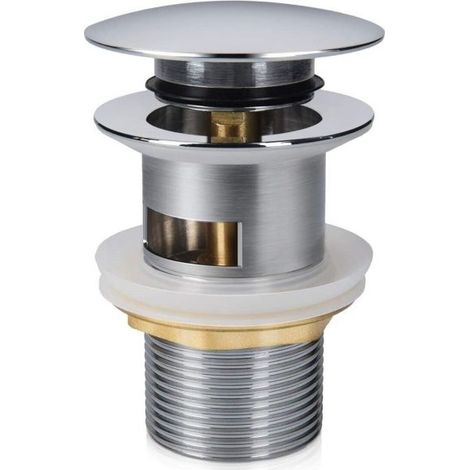 Piletta scarico click clack universale tappo lavabo lavello bidet 59605/86032