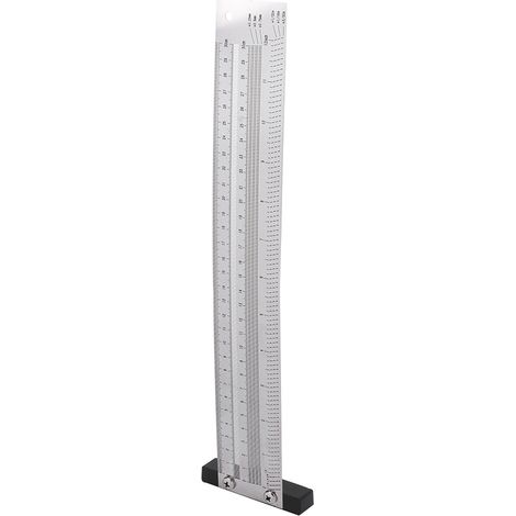 Règle de traçage ultra-précise en acier inoxydable pour le travail du bois, outil de mesure et de traçage de 30,5 cm (12 pouces). (1/5)