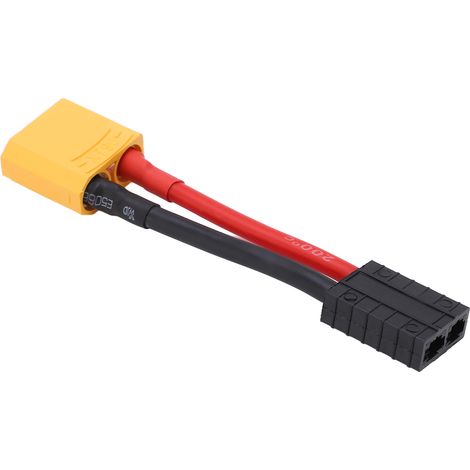 Câble XT90 mâle réutilisable, cordon souple en silicone, longueur 101 mm (4 pouces), fil de cuivre 12 AWG pour modèles réduits de voitures radiocommandées (1/5)