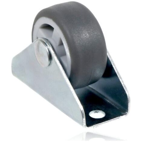 Roue pivotante 5pc Roue pivotante universelle Attachement de plaque fixe 1 'Mini roue 30mm (1/5)