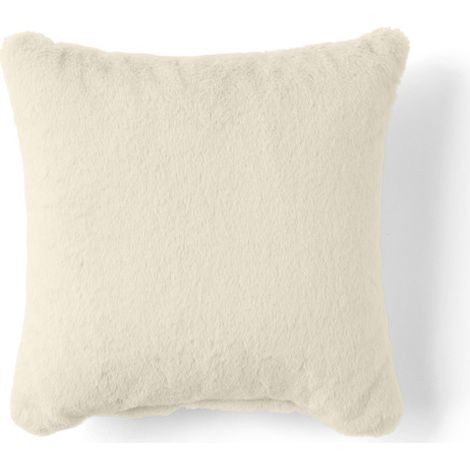 Oscar - coussin - en fausse fourrure - 40x40 cm - beige (1/3)