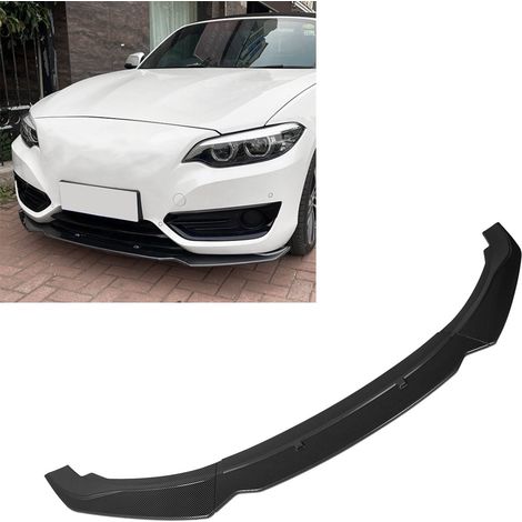 Der dreiteilige Frontstoßstangenspoiler passt für BMW 2er F22/F23 2014-2021 (ZST-323) Carbonfaser-Textur (übergroß). (1/5)