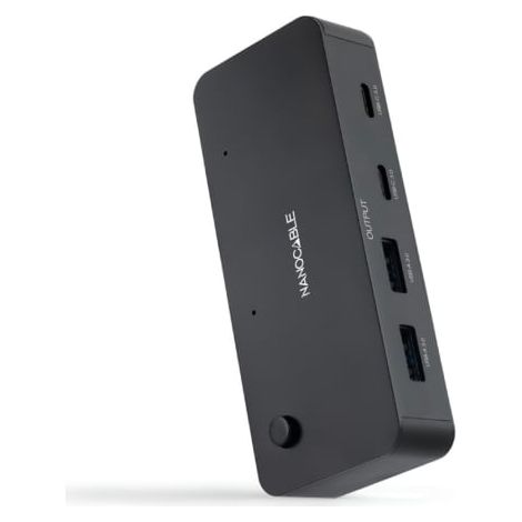 Switch Conmutador USB Nanocable 10.12.0011/ 2x USB/ 2x USB Tipo-C