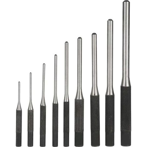 Set di 9 punzoni per perni, utensili manuali professionali in acciaio resistente (1/5)