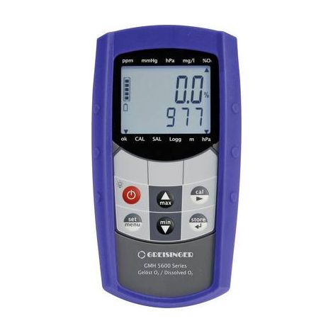 Greisinger GMH5650 Appareil de mesure combiné concentration en oxygène, saturation en oxygène, température, pression D882551 (1/2)