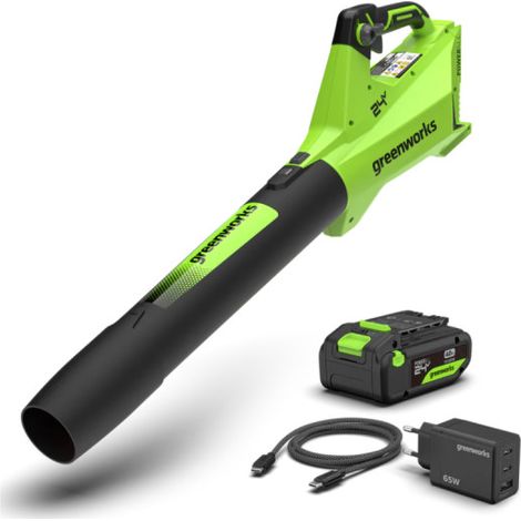 GREENWORKS 24V-Blasgerät - 177 km/h - 4,0Ah Akku und Ladegerät - BL24L411-01