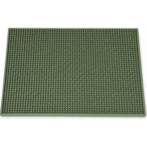 Tapis de Propreté Antidérapant pour Entrée Vert Olive 45x30 cm (1/5)