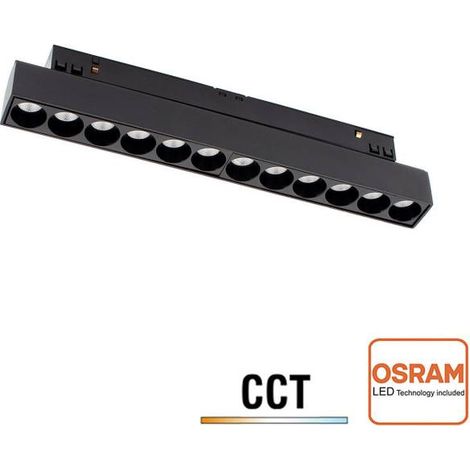 RAIL GRILLE 220mm, 12W, APP, CCT, 3000-4000-6000K