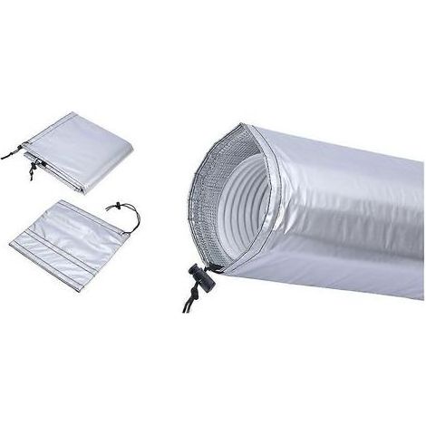 Gaine isolante pour tuyau de climatiseur portable, revêtement isolant en feuille d\'aluminium à 4 couches pour tuyau d\'évacuation de 5" et 5,9". (1/5)