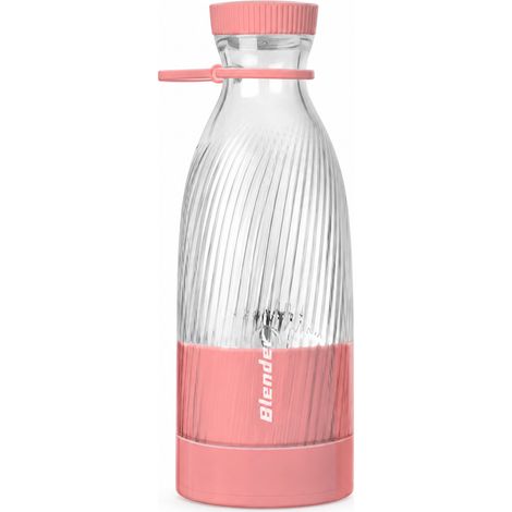 Blender Portable Rechargeable Rose, Gobelet Mixeur pour Jus et Smoothies, Maison et Étudiants (1/5)
