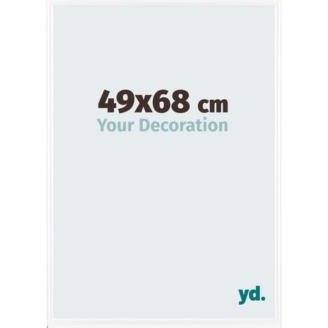 yd. - Cadre photo 49x68 - Blanc Brillant - Plastique - Bordeaux
