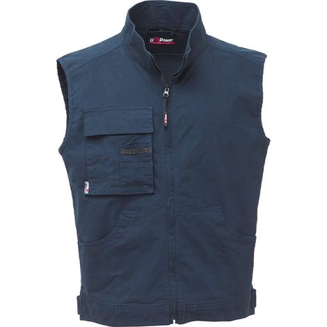U-Power WAVE Gilet da lavoro in tela di cotone elasticizzato - Taglia: XL (1/5)