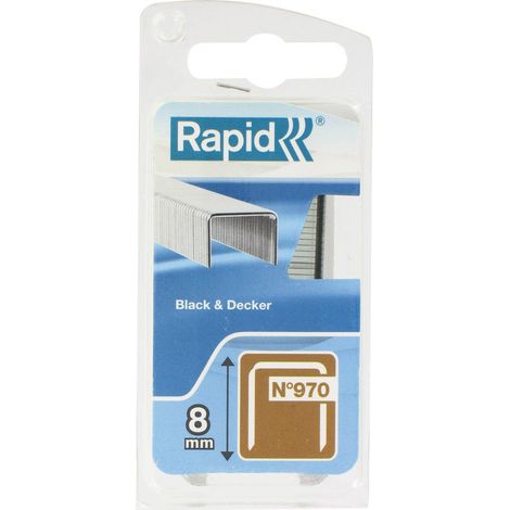 Grapadora N°970, 8mm, Galvanizada 1100 Piezas - Rapid