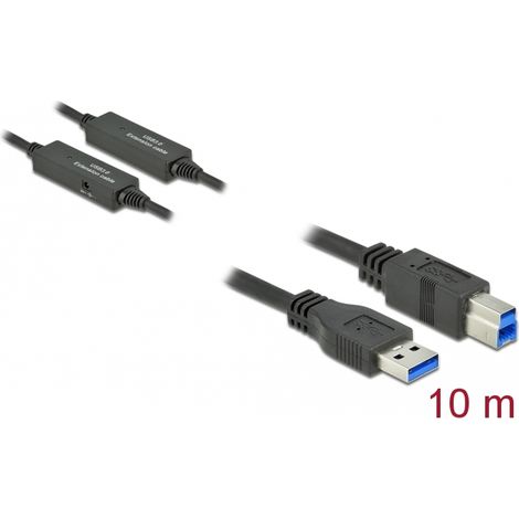 Delock USB activo 3.2 Gen 1 Cable USB Tipo-A a USB Tipo-B de 10 m