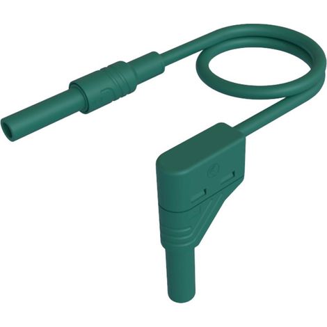 SKS Hirschmann MAL S WG-B 100/2,5 gn Puntali di sicurezza Spina sicurezza 4 mm Spina sicurezza 4 mm 100 cm Verde 1 pz. (1/2)