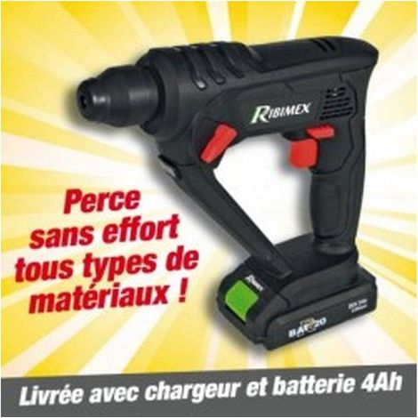 Perforateur SDS 20V - Avec Batterie 2A et Chargeur - Puissant et Pratique - D-Work