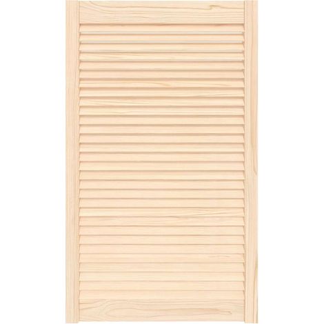 Maison Exclusive - Porte d'armoire à persiennes 99,3x59,4 cm bois de pin massif (1/5)
