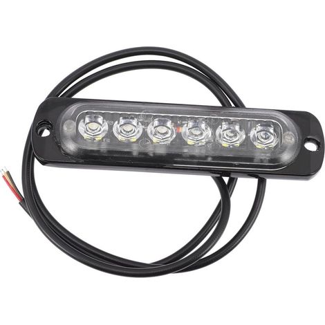 Feux Stroboscopiques Ultra Fins pour Voiture et Camping-car 6 LED (1/5)