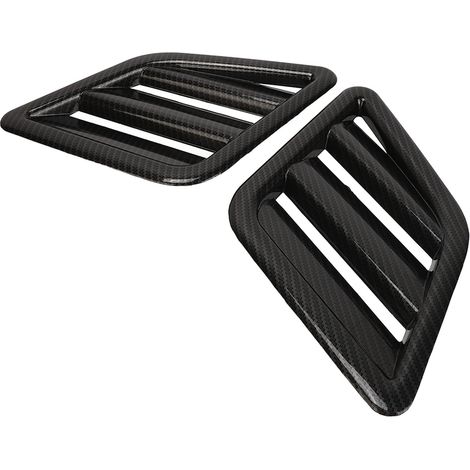 2 Stück Carbon-Optik ABS Motorhauben-Lüftungsgitter Ersatz-Luftauslass vorne für Ford (1/5)