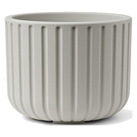 TeraPlast Echo Rigato 50 cm Vaso Silver Fog Resina