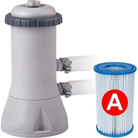 Intex Krystal Cartridge Filter Pump for Above Ground Pools, 1000 GPH with GFCI Up To 15FT