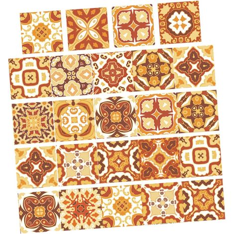 Pièces Autocollant Mural En Mosaïque Carreaux De Dosseret De Cuisine Peler Et Coller Carrelage Stickers Carreaux D'autocollant Autocollants Pour Carrelage Stickers Muraux Pvc (1/5)
