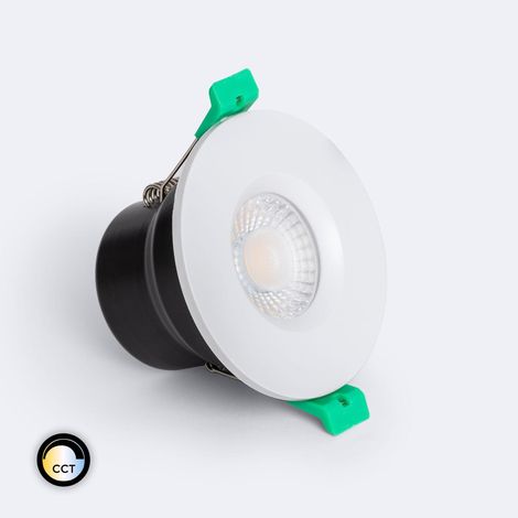 LED Downlight Einbaustrahler 8W Rund Dimmbar IP65 Ausschnitt Ø65 mm CCT Wählbar RF90 Solid Design Weiß Wählbar (Neutral-Kalt)