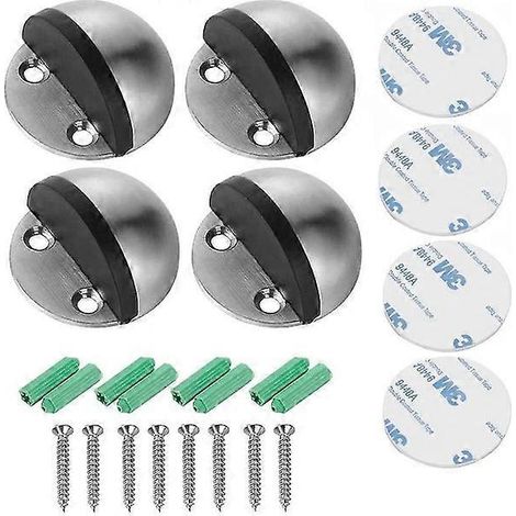 Adhesive Stainless Steel Door Stopper - Floor Door Stop (1/5)