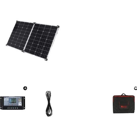 Panneau Solaire, Design Portable, Haute Efficacité, 160W (1/2)