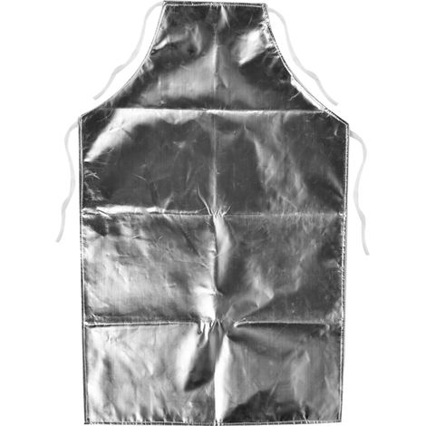 Tablier Résistant à la Chaleur, 1000°C, Aluminisé, Contre le Rayonnement Thermique, pour Travail de Sécurité de Soudage Industriel et Cuisson (1/5)