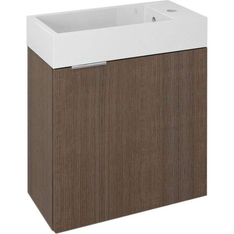 Sapho Latus - Mueble lavabo 50x50x25 cm, pino rústico LT410-1616 (1/2)