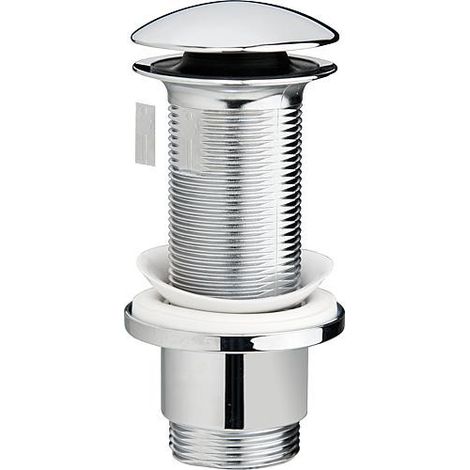 Banyo – Bonde de lavabo DN 32 – Longueur 11,5 cm – ABS – Mécanisme à bouchon poussoir – Évacuation rapide