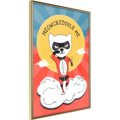 Affiche Murale Encadrée "Costume Party" 30 x 42 cm Or