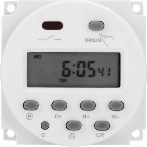 Mini minuterie numérique programmable DC 12V 16A, relais avec contrôle de puissance, pour micro-ordinateur (1/4)