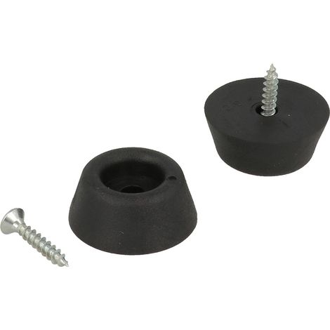 Paracolpi fermaporta con foro e viti Ø 29 mm. 8 pz.