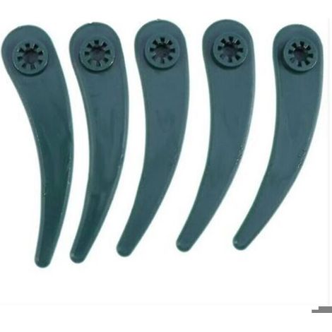 Lames en plastique pour tondeuse - PZCC - Compatibles Bosch ART 23-18 Li / ART 26-18 Li - Lot de 50 - 93 mm - Vert (1/3)