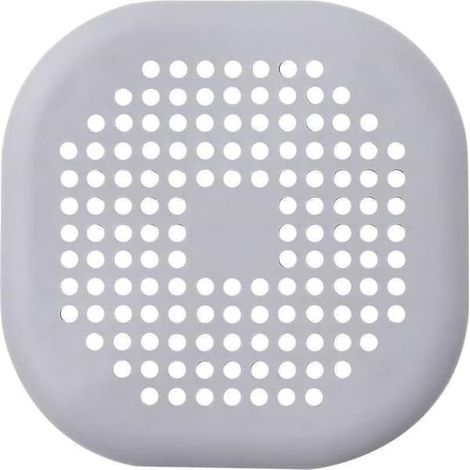 Grille d'évacuation à ventouse pour douche, récupérateur de cheveux, tapis d'évacuation pour sol de cuisine ou salle de bain, gris (1/5)